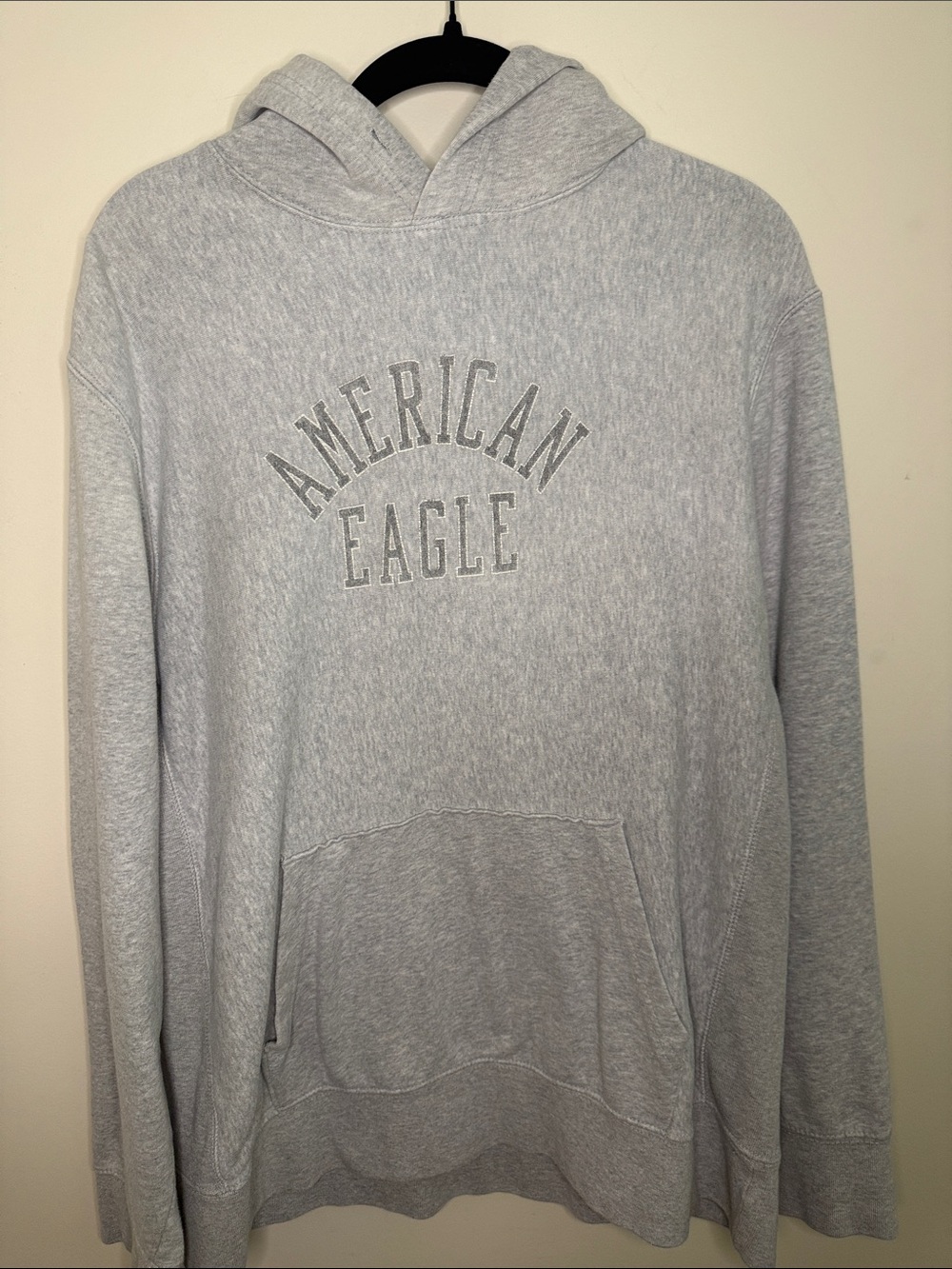 American Eagle Gray Sweatshirt with Green Label